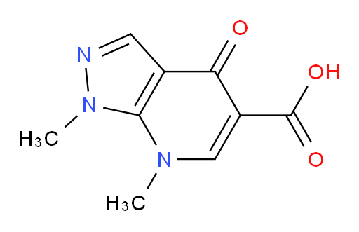 1,7-dimethyl-4-oxo-1H,4H,7H-pyrazolo[3,4-b]pyridine-5-carboxylic acid