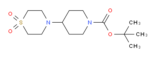 tert-butyl 4-(1,1-dioxo-1lambda6-thiomorpholin-4-yl)piperidine-1-carboxylate