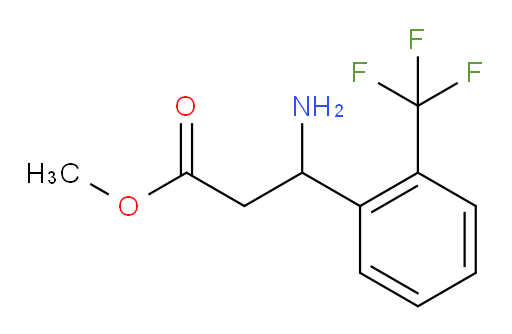 methyl 3-amino-3-[2-(trifluoromethyl)phenyl]propanoate