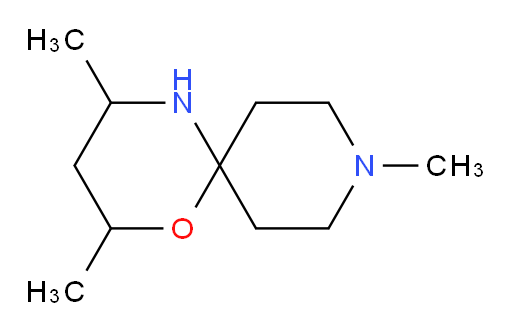 2,4,9-trimethyl-1-oxa-5,9-diazaspiro[5.5]undecane