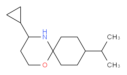 4-cyclopropyl-9-(propan-2-yl)-1-oxa-5-azaspiro[5.5]undecane