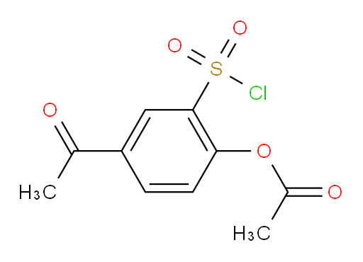 4-acetyl-2-(chlorosulfonyl)phenyl acetate