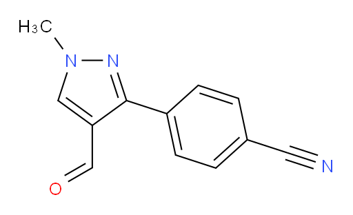 4-(4-formyl-1-methyl-1H-pyrazol-3-yl)benzonitrile
