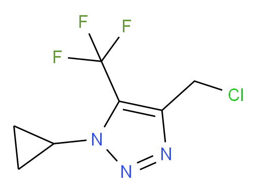4-(chloromethyl)-1-cyclopropyl-5-(trifluoromethyl)-1H-1,2,3-triazole