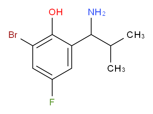 2-(1-amino-2-methylpropyl)-6-bromo-4-fluorophenol