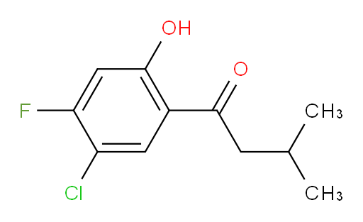 1-(5-chloro-4-fluoro-2-hydroxyphenyl)-3-methylbutan-1-one