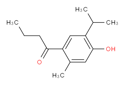 1-[4-hydroxy-2-methyl-5-(propan-2-yl)phenyl]butan-1-one