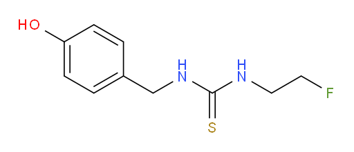 3-(2-fluoroethyl)-1-[(4-hydroxyphenyl)methyl]thiourea