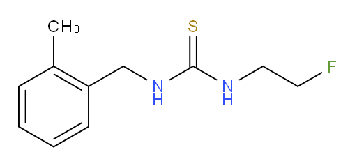 3-(2-fluoroethyl)-1-[(2-methylphenyl)methyl]thiourea