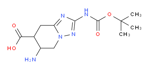 6-amino-2-{[(tert-butoxy)carbonyl]amino}-5H,6H,7H,8H-[1,2,4]triazolo[1,5-a]pyridine-7-carboxylic acid