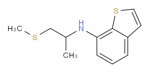 N-[1-(methylsulfanyl)propan-2-yl]-1-benzothiophen-7-amine