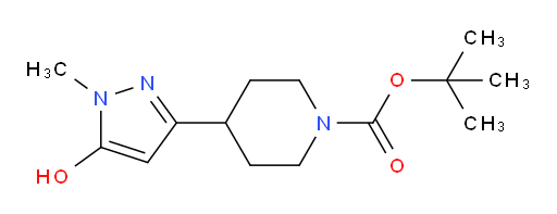 tert-butyl 4-(5-hydroxy-1-methyl-1H-pyrazol-3-yl)piperidine-1-carboxylate