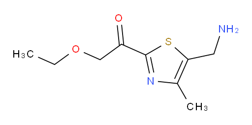1-[5-(aminomethyl)-4-methyl-1,3-thiazol-2-yl]-2-ethoxyethan-1-one