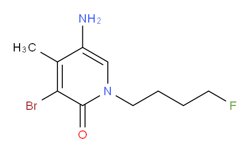 5-amino-3-bromo-1-(4-fluorobutyl)-4-methyl-1,2-dihydropyridin-2-one
