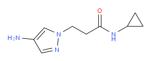 3-(4-amino-1H-pyrazol-1-yl)-N-cyclopropylpropanamide