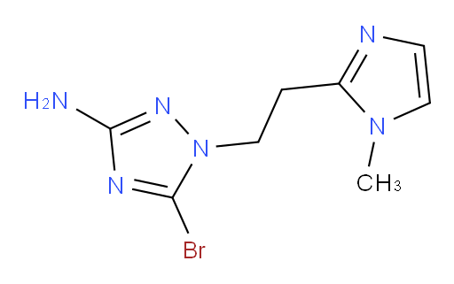 5-bromo-1-[2-(1-methyl-1H-imidazol-2-yl)ethyl]-1H-1,2,4-triazol-3-amine