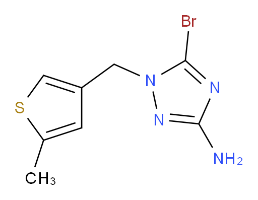 5-bromo-1-[(5-methylthiophen-3-yl)methyl]-1H-1,2,4-triazol-3-amine