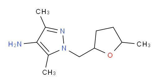 3,5-dimethyl-1-[(5-methyloxolan-2-yl)methyl]-1H-pyrazol-4-amine