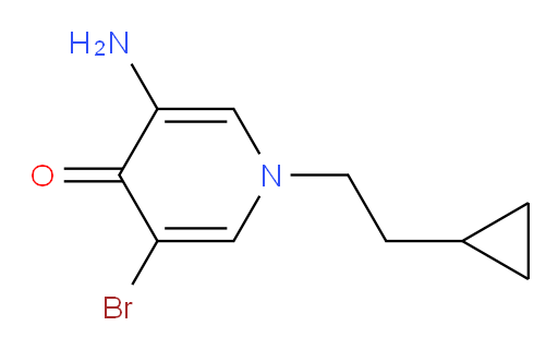 3-amino-5-bromo-1-(2-cyclopropylethyl)-1,4-dihydropyridin-4-one