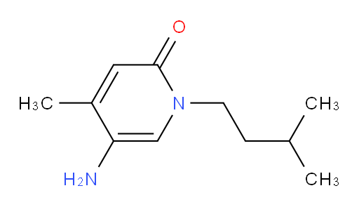 5-amino-4-methyl-1-(3-methylbutyl)-1,2-dihydropyridin-2-one