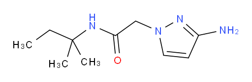 2-(3-amino-1H-pyrazol-1-yl)-N-(2-methylbutan-2-yl)acetamide