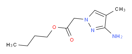 butyl 2-(3-amino-4-methyl-1H-pyrazol-1-yl)acetate