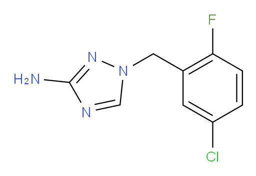 1-[(5-chloro-2-fluorophenyl)methyl]-1H-1,2,4-triazol-3-amine