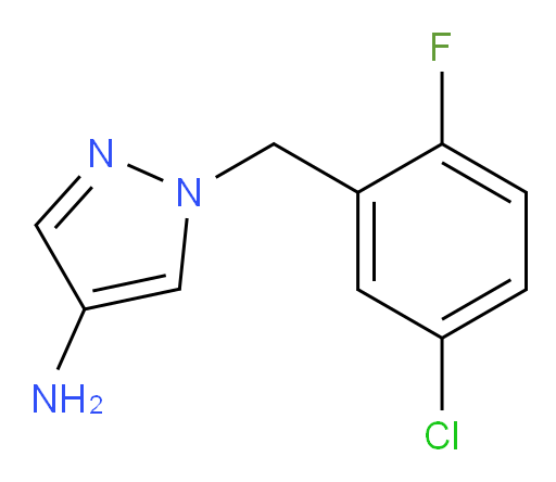 1-[(5-chloro-2-fluorophenyl)methyl]-1H-pyrazol-4-amine