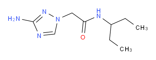 2-(3-amino-1H-1,2,4-triazol-1-yl)-N-(pentan-3-yl)acetamide