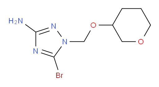 5-bromo-1-[(oxan-3-yloxy)methyl]-1H-1,2,4-triazol-3-amine