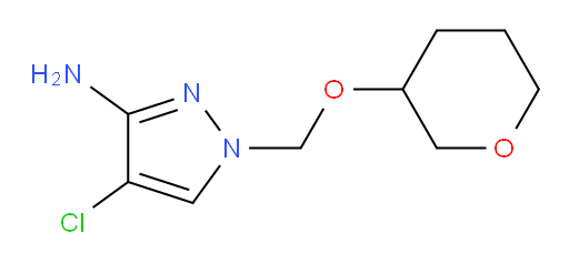 4-chloro-1-[(oxan-3-yloxy)methyl]-1H-pyrazol-3-amine