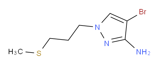 4-bromo-1-[3-(methylsulfanyl)propyl]-1H-pyrazol-3-amine