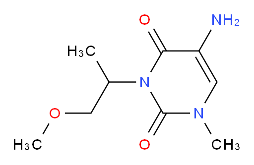 5-amino-3-(1-methoxypropan-2-yl)-1-methyl-1,2,3,4-tetrahydropyrimidine-2,4-dione