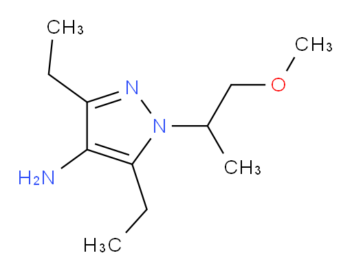 3,5-diethyl-1-(1-methoxypropan-2-yl)-1H-pyrazol-4-amine