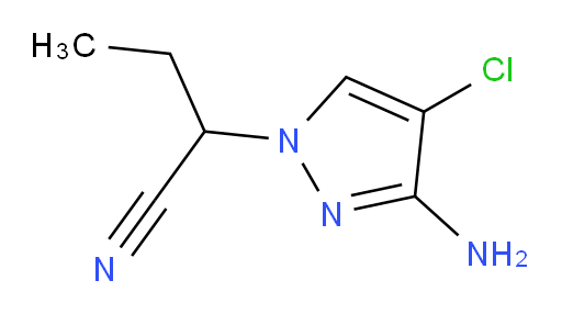2-(3-amino-4-chloro-1H-pyrazol-1-yl)butanenitrile