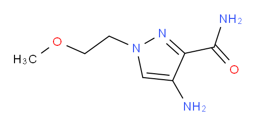 4-amino-1-(2-methoxyethyl)-1H-pyrazole-3-carboxamide