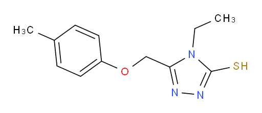 4-ethyl-5-[(4-methylphenoxy)methyl]-4H-1,2,4-triazole-3-thiol