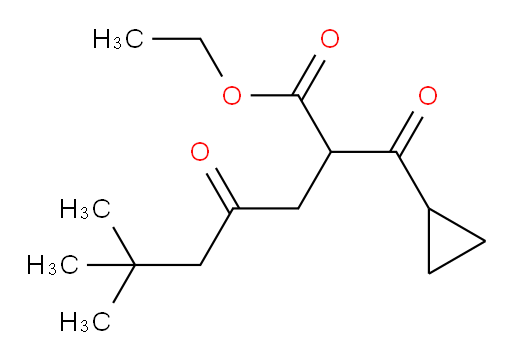 ethyl 2-cyclopropanecarbonyl-6,6-dimethyl-4-oxoheptanoate
