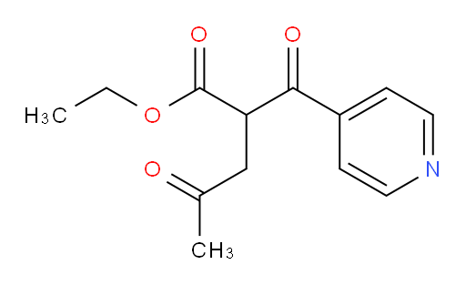 ethyl 4-oxo-2-(pyridine-4-carbonyl)pentanoate