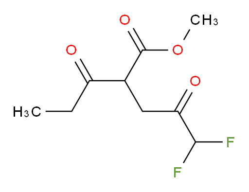 methyl 5,5-difluoro-4-oxo-2-propanoylpentanoate