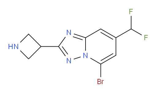 3-[5-bromo-7-(difluoromethyl)-[1,2,4]triazolo[1,5-a]pyridin-2-yl]azetidine