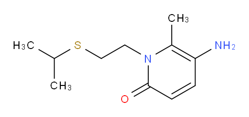 5-amino-6-methyl-1-[2-(propan-2-ylsulfanyl)ethyl]-1,2-dihydropyridin-2-one