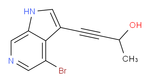 4-{4-bromo-1H-pyrrolo[2,3-c]pyridin-3-yl}but-3-yn-2-ol