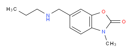 3-methyl-6-[(propylamino)methyl]-2,3-dihydro-1,3-benzoxazol-2-one