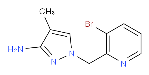 1-[(3-bromopyridin-2-yl)methyl]-4-methyl-1H-pyrazol-3-amine