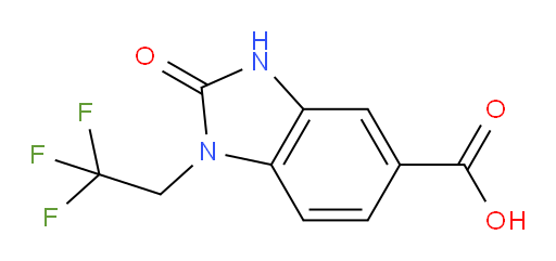 2-oxo-1-(2,2,2-trifluoroethyl)-2,3-dihydro-1H-1,3-benzodiazole-5-carboxylic acid