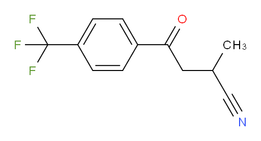2-methyl-4-oxo-4-[4-(trifluoromethyl)phenyl]butanenitrile