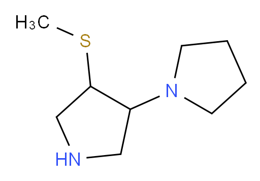 3-(methylsulfanyl)-4-(pyrrolidin-1-yl)pyrrolidine