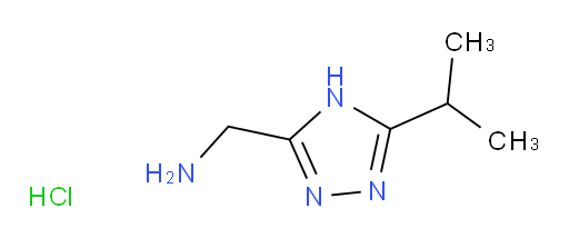 [5-(propan-2-yl)-4H-1,2,4-triazol-3-yl]methanamine hydrochloride