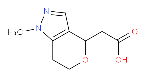 2-{1-methyl-1H,4H,6H,7H-pyrano[4,3-c]pyrazol-4-yl}acetic acid